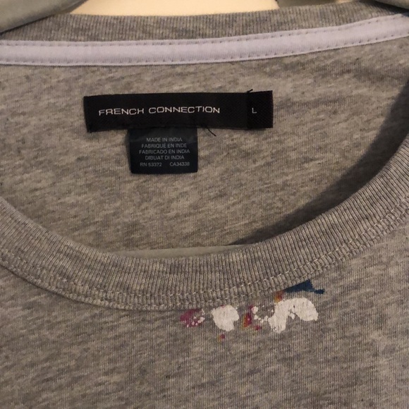 Grey Floral T Shirt - Picture 3 of 4